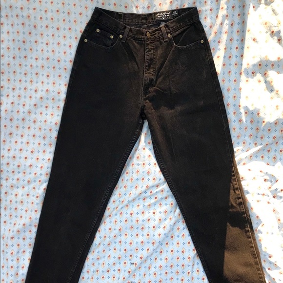 Vintage Eddie Bauer Black Denim Jeans - Picture 2 of 4